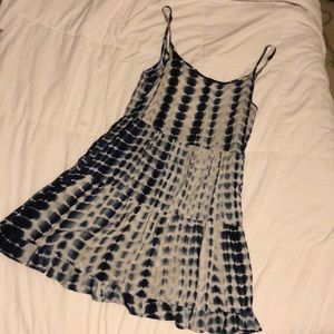 Tie dye beach cover up dress